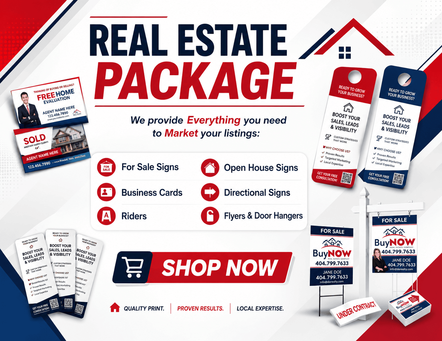 Real estate signs printed by Gem Prints